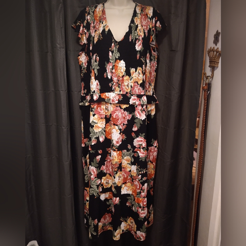 Black Floral Dress